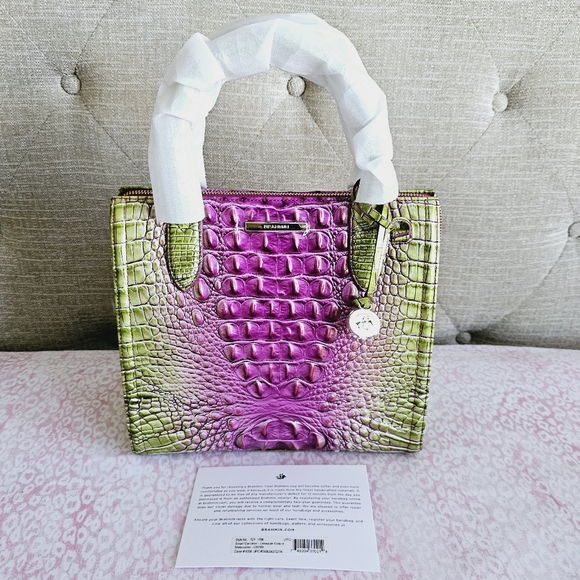 NWT Brahmin Limeade Ombre Melbourne Small Caroline - Picture 2 of 16